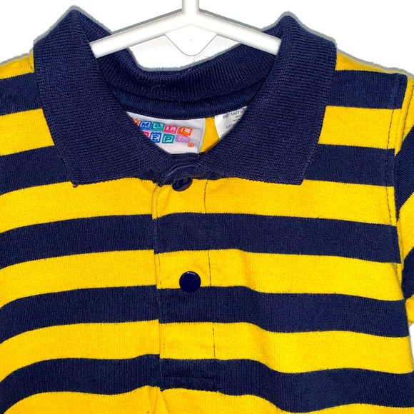 🧸 BUNDLE of Two Small Steps, Rugby One-Piece Bodysuits - Picture 14 of 16